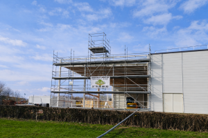 Installation de façades en échafaudage à Caen